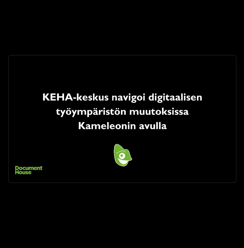 KEHA-keskuksen Mika Vahala kertoo videolla Kameleonin roolista osana digityötä.